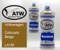 Preview: Volkswagen, Colorado Beige, LA1M: 400ml Sprühdose + 400ml Klarlack - Set, von ATW Autoteile West.